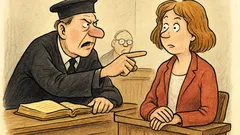 Witz: Der Richter wird langsam ungeduldig …