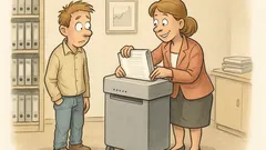 Witz: „Wie funktioniert der Reißwolf?“