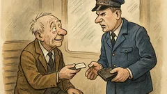 Witz: Ein alter Herr zeigt sein Ticket