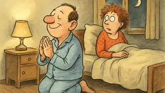 Witz: Ein Mann betet dreimal „Danke“…