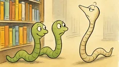 Witz: Zwei Bücherwurm-Frauen im Bibliotheksregal