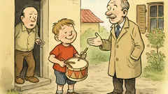 Witz: Paulchen trommelt, Konrad hat ’ne Idee