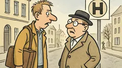 Witz: Wo geht’s hier zum Bahnhof?