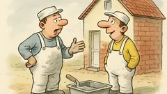 Witz: Zwei Maurer treffen sich – Baustellen-Drama!
