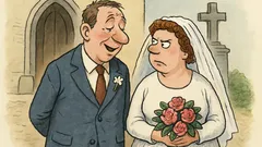 Witz: In unserer Ehe fiel kein böses Wort